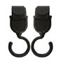 Voir la diapositive 1 : Paris Prix Lot de 2 Crochets Universels  Poussettes  10cm Noir