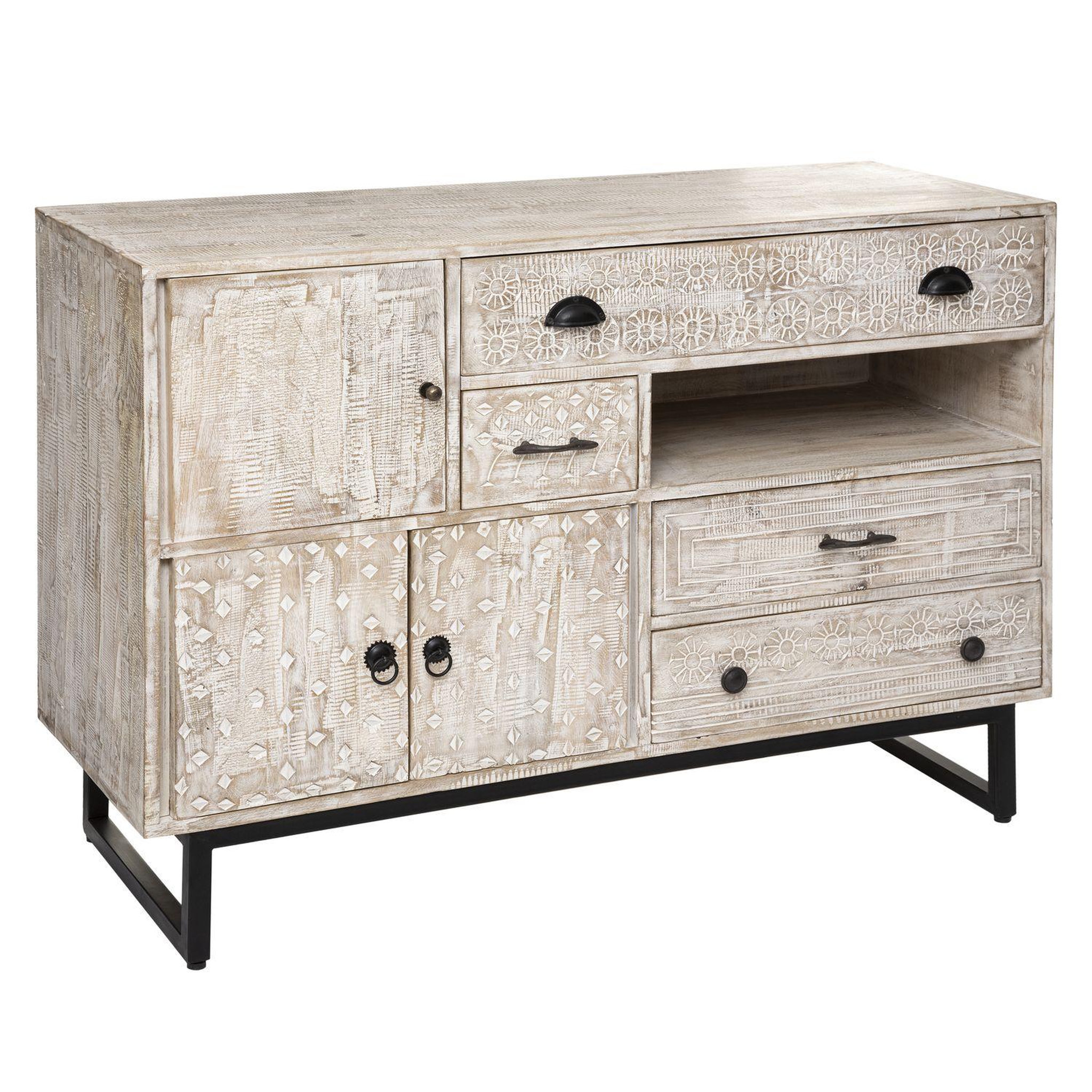 ATMOSPHERA Buffet 3 portes et 4 tiroirs koval - beige