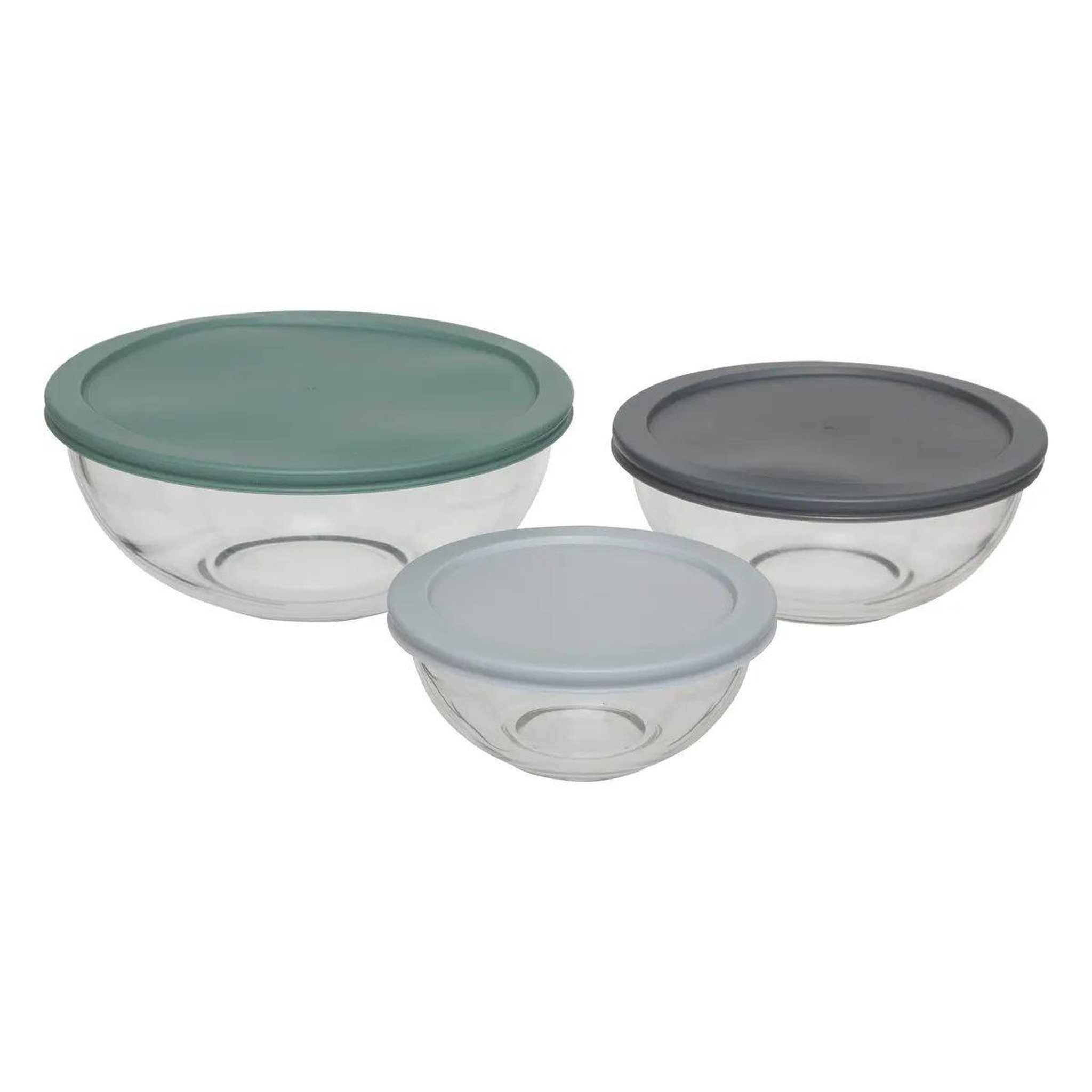 Voir la diapositive 2 : FIVE Lot de 3 boîtes  conservation  22cm transparent