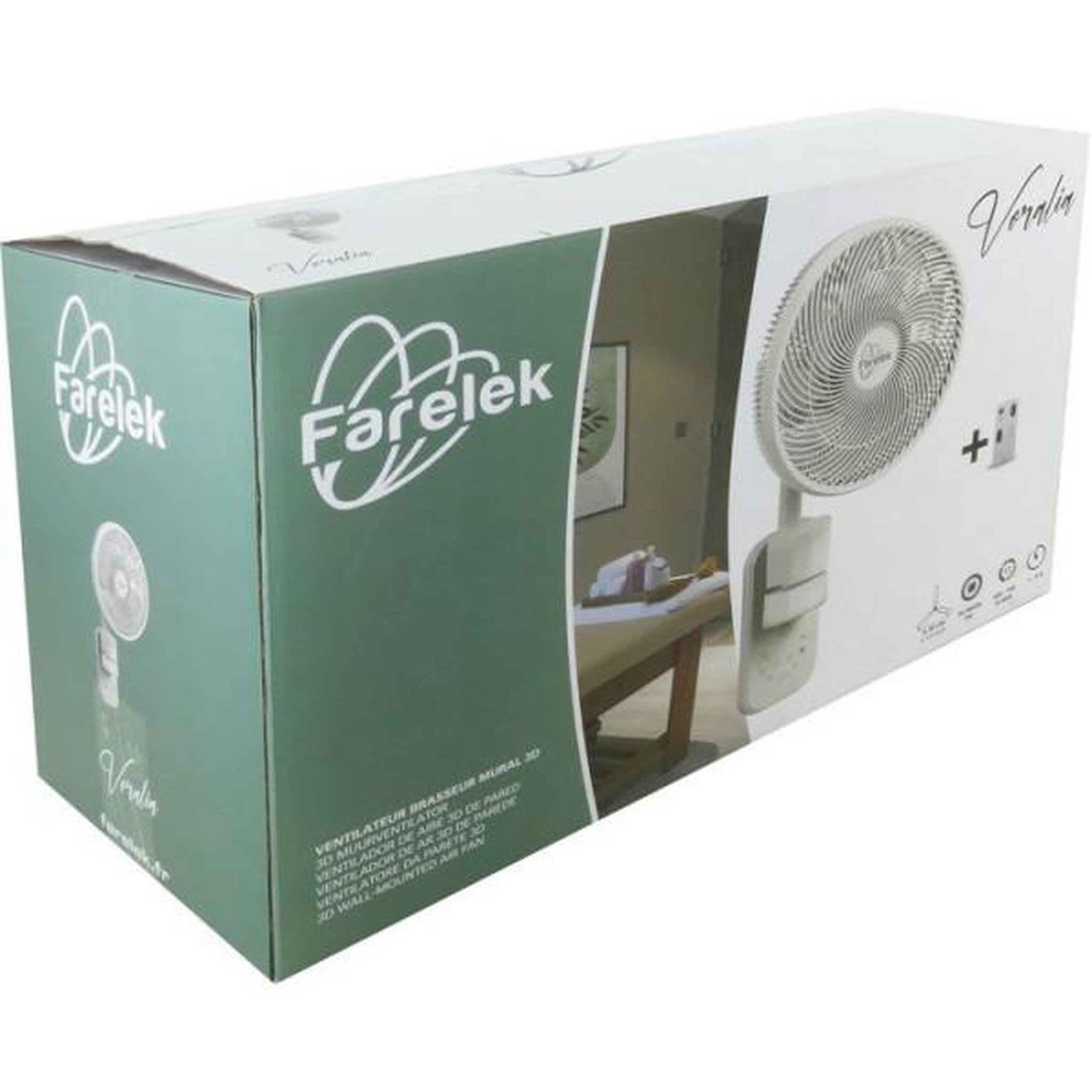 Voir la diapositive 3 : Farelek Ventilateur - Mural - FARELEK - Voralia Ø30 cm - 36 W