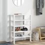Voir la diapositive 3 : VIDAXL Etagere a chaussures blanc 61x32x87,5 cm bois d'ingenierie