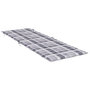 Voir la diapositive 4 : VIDAXL Coussin de chaise longue a carreaux gris 186x58x4 cm