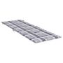 Voir la diapositive 4 : VIDAXL Coussin de chaise longue a carreaux gris 186x58x4 cm