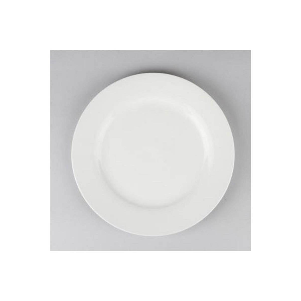 SECRET DE GOURMET Lot de 6 Assiettes à Dessert  Ronde  20cm Blanc