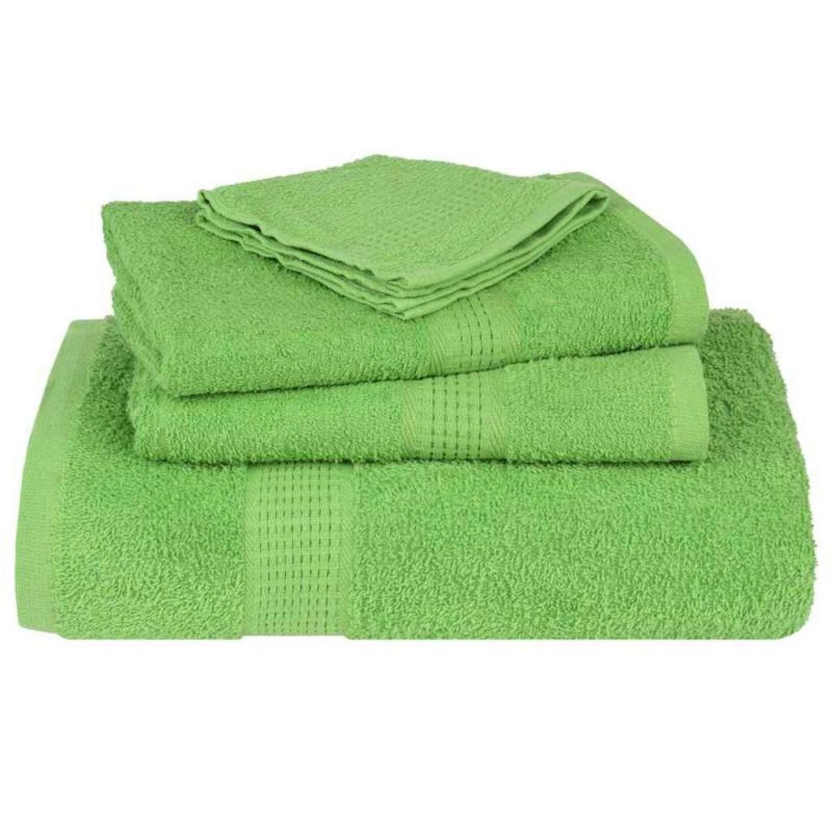 VIDAXL Serviettes de sauna 2 pcs vert pomme 80x200 cm 100% coton