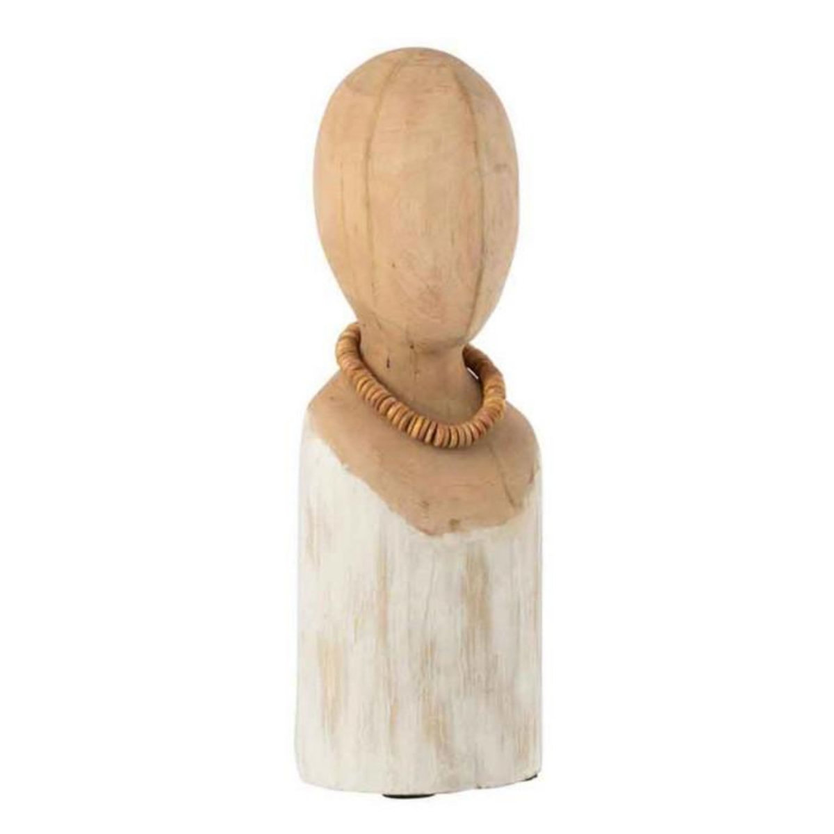 Paris Prix Statuette Déco  Buste Anni  29cm Blanc & Beige