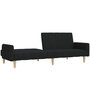 Voir la diapositive 4 : VIDAXL Canape-lit a 2 places noir tissu