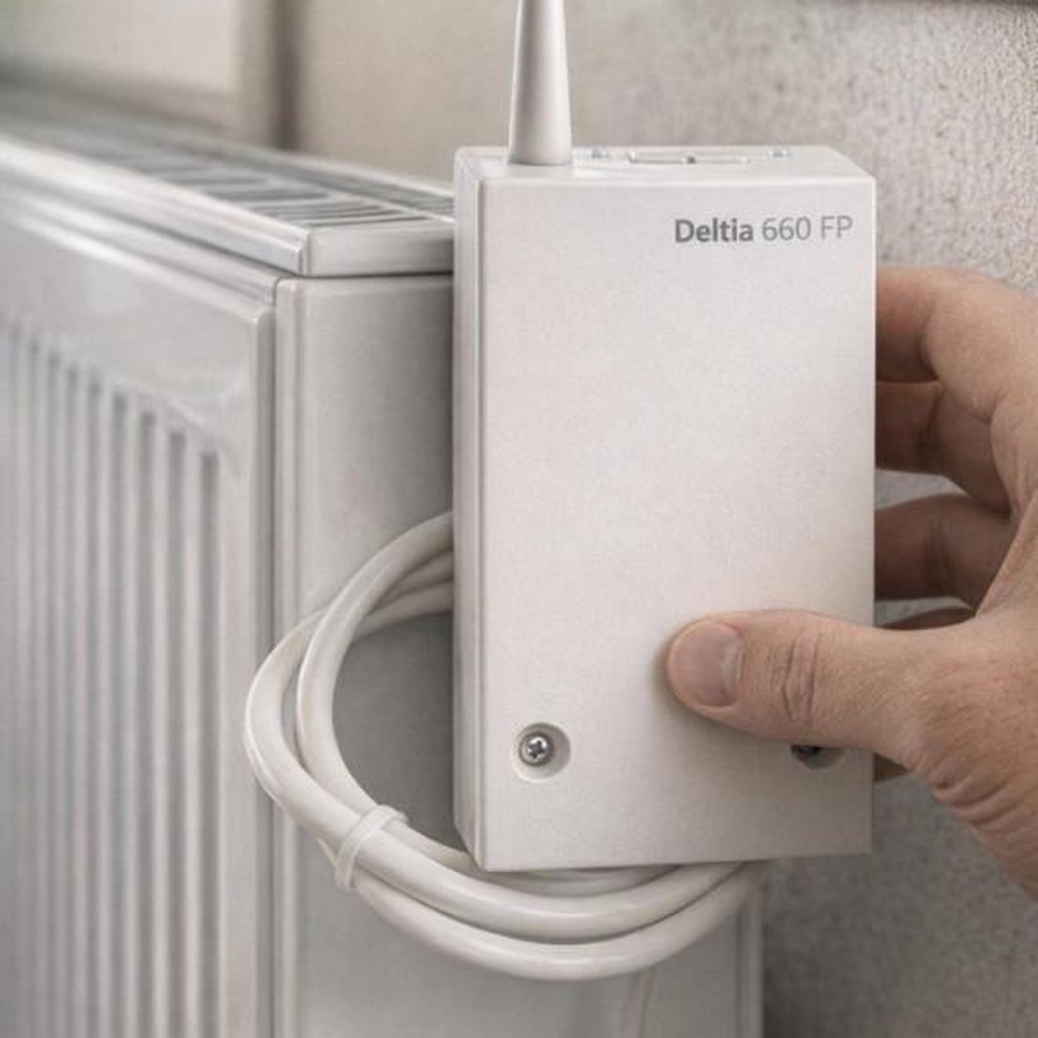 Voir la diapositive 2 : DELTA DORE Récepteur - deltia dore - rf 660 fp - 4 ordres - technologie radio sans fil - blanc