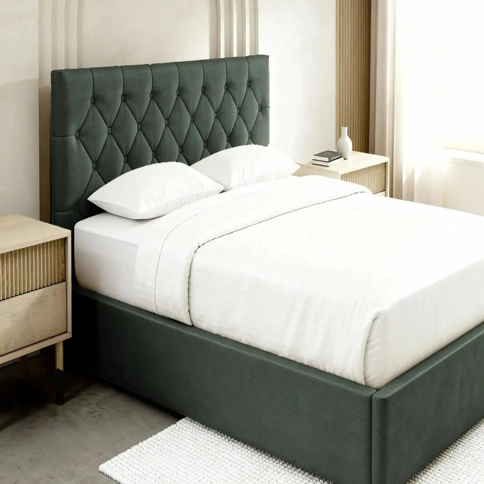 Voir la diapositive 4 : CASANOVA PARIS Emile - lit coffre tissu velours