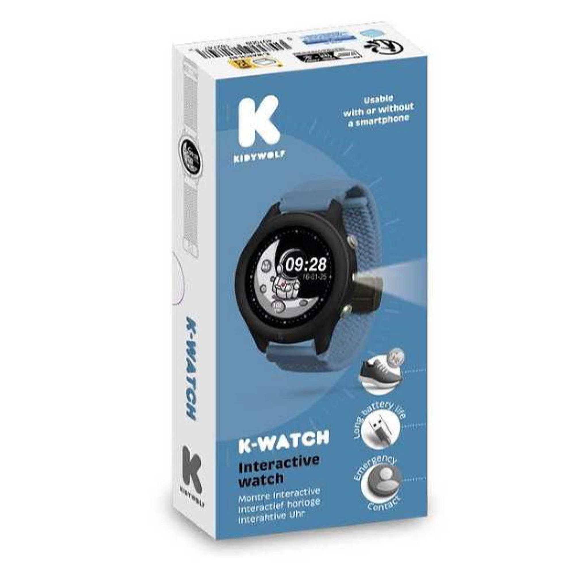 KIDYWOLF Montre connectee k-watch bleue