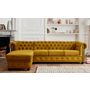 Voir la diapositive 2 : LISA DESIGN William - canapé chesterfield d'angle gauche - 4 places - en velours