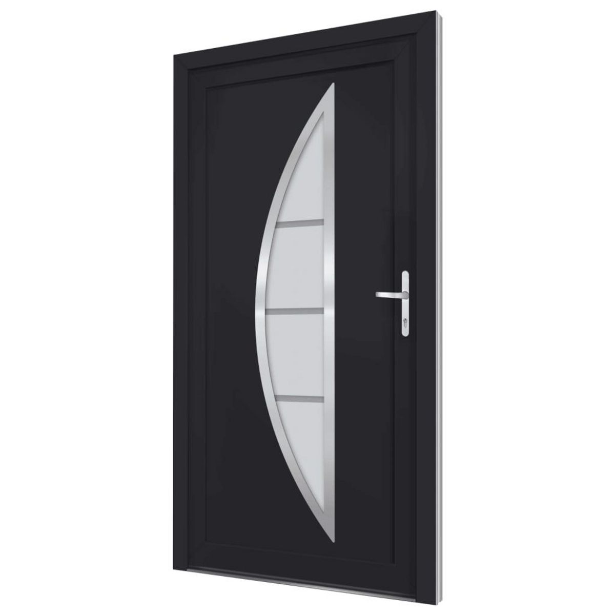 VIDAXL Porte d'entree anthracite 88x200 cm PVC