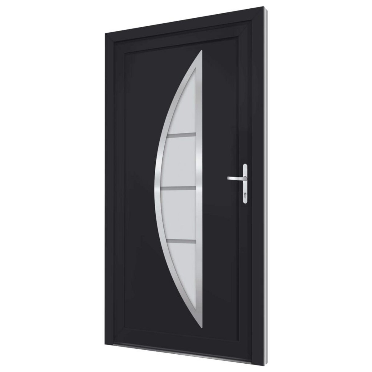 VIDAXL Porte d'entree anthracite 88x200 cm PVC