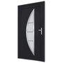 Voir la diapositive 4 : VIDAXL Porte d'entree anthracite 88x200 cm PVC