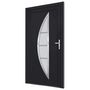 Voir la diapositive 4 : VIDAXL Porte d'entree anthracite 88x200 cm PVC
