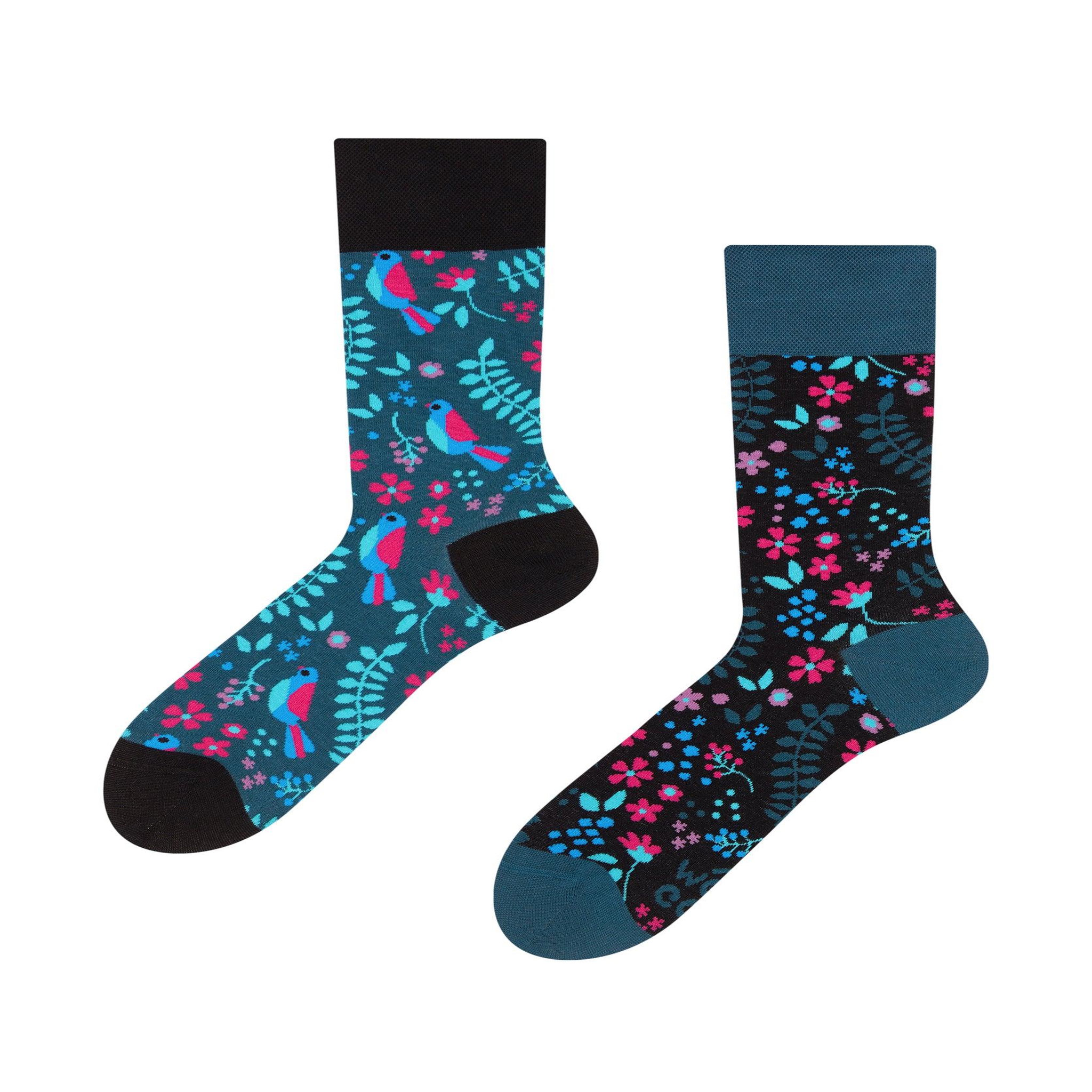 DEDOLES Chaussettes jardin secret. Coloris disponibles : Bleu