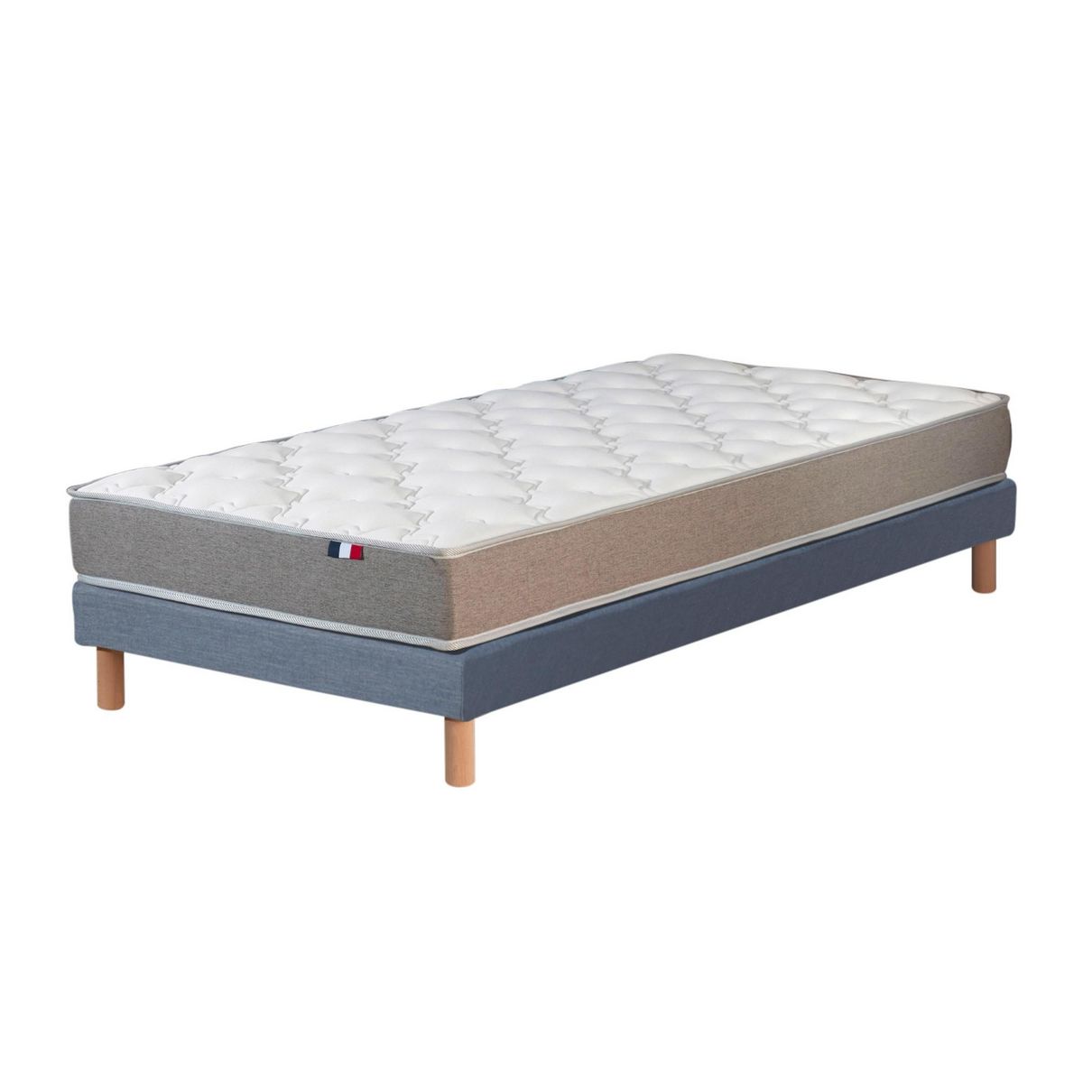 IDLITERIE Ensemble matelas mousse réversible STRATUS et sommier - confort français
