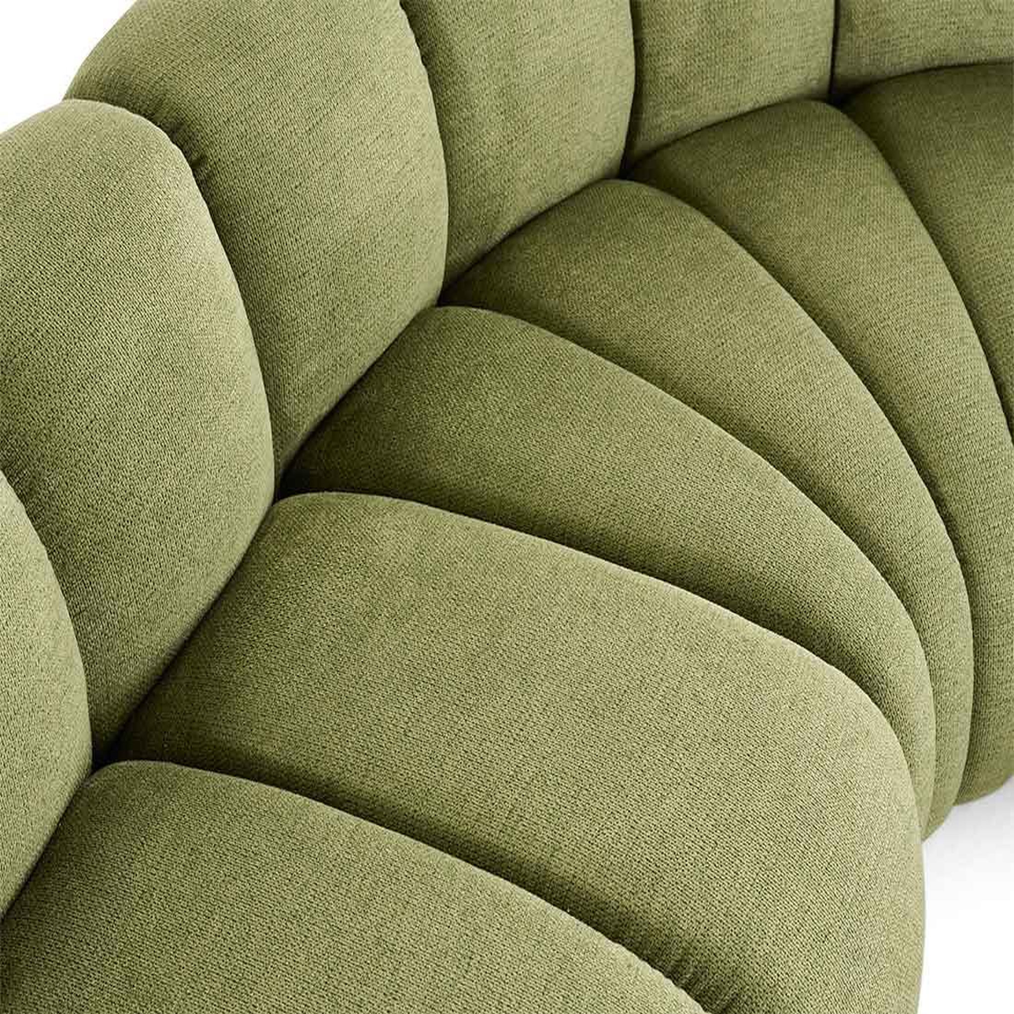 Voir la diapositive 6 : LISA DESIGN Debbie - canapé modulable d'angle droit 4 places avec accoudoir en tissu texturé