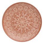 SECRET DE GOURMET Lot de 6 Assiettes Plates en Céramique  Inès  27cm Terracotta