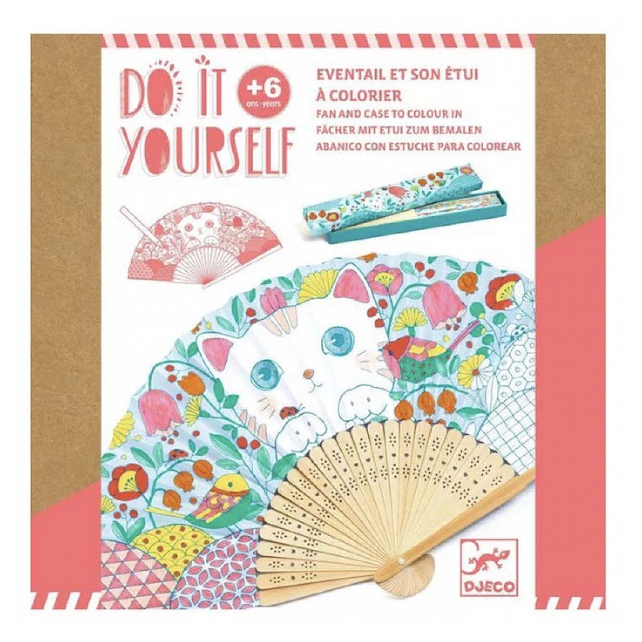 Voir la diapositive 2 : Djeco Do it yourself eventail koneko