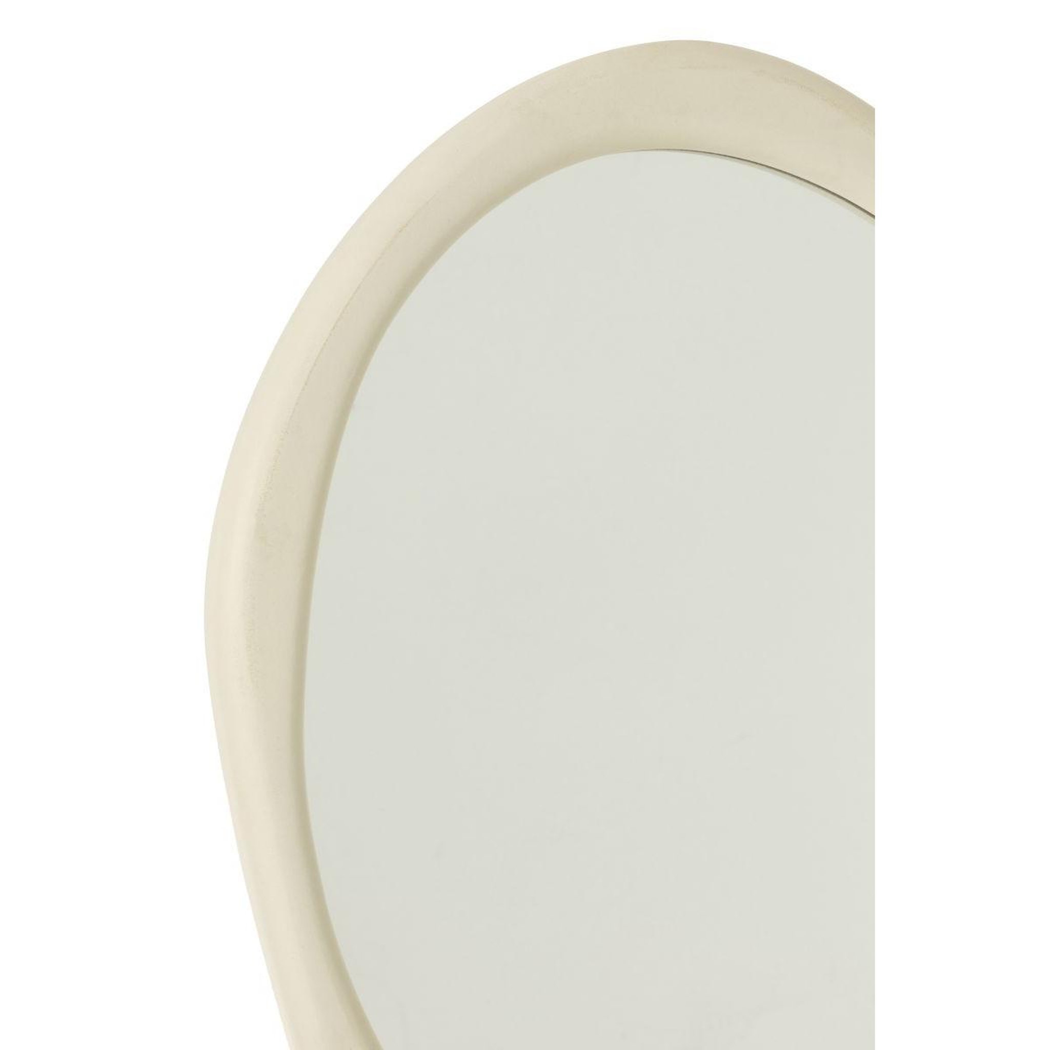 Voir la diapositive 2 : J-LINE Miroir Mural Design  Moderna  60cm Blanc