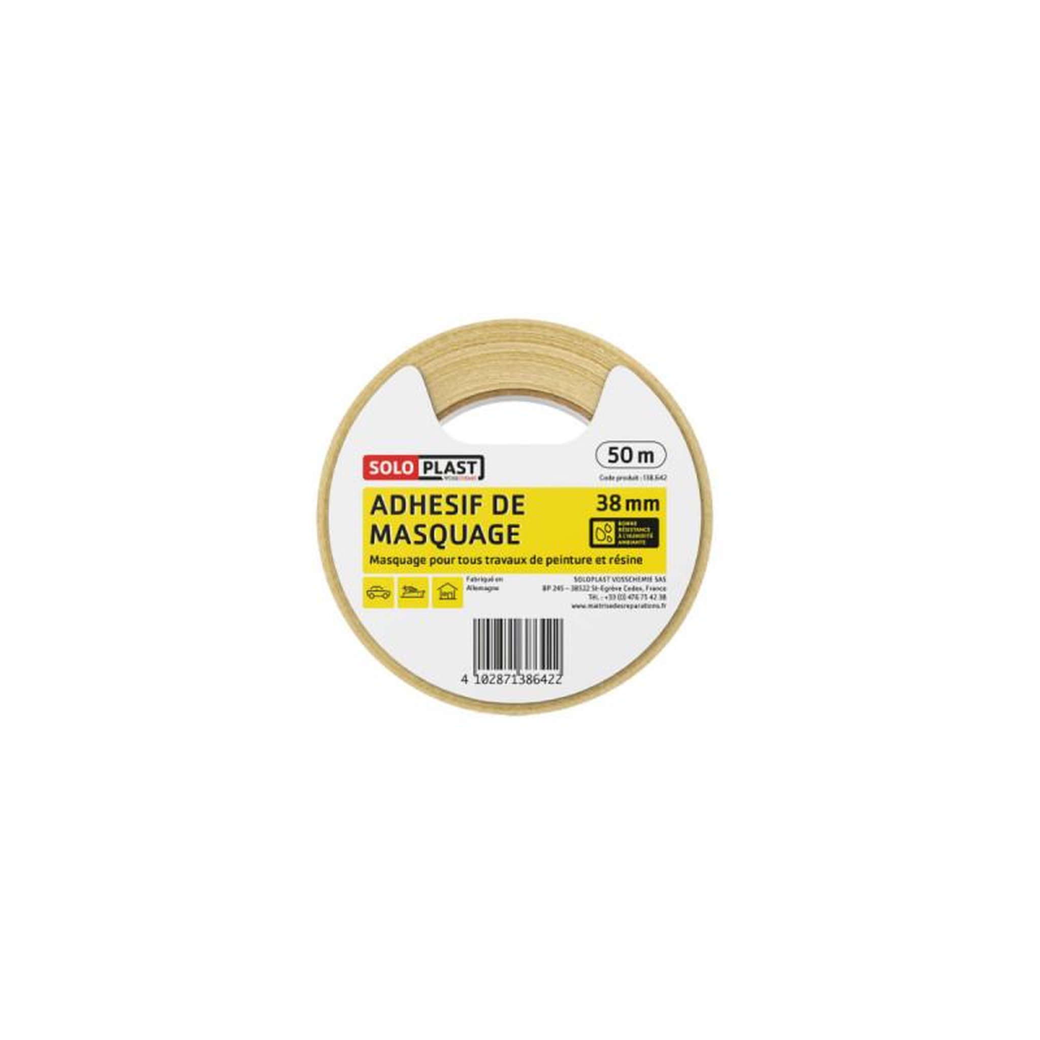 Soloplast Adhésif de masquage soloplast 38mm x 50m
