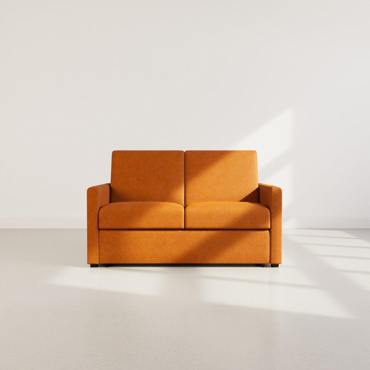 BEST MOBILIER Julia - canapé 3 places convertible express couchage quotidien 140 cm matelas 18 cm en tissu