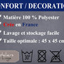 Voir la diapositive 2 : Les Ateliers du Linge Coussin imprime 100% polyester melly