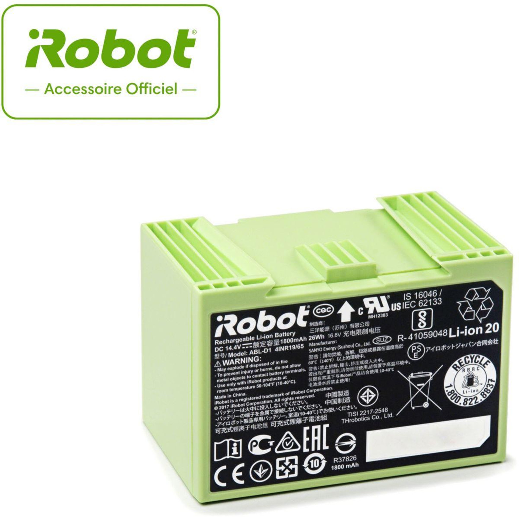 Voir la diapositive 1 : IROBOT Batterie aspirateur pour Roomba Séries e et i