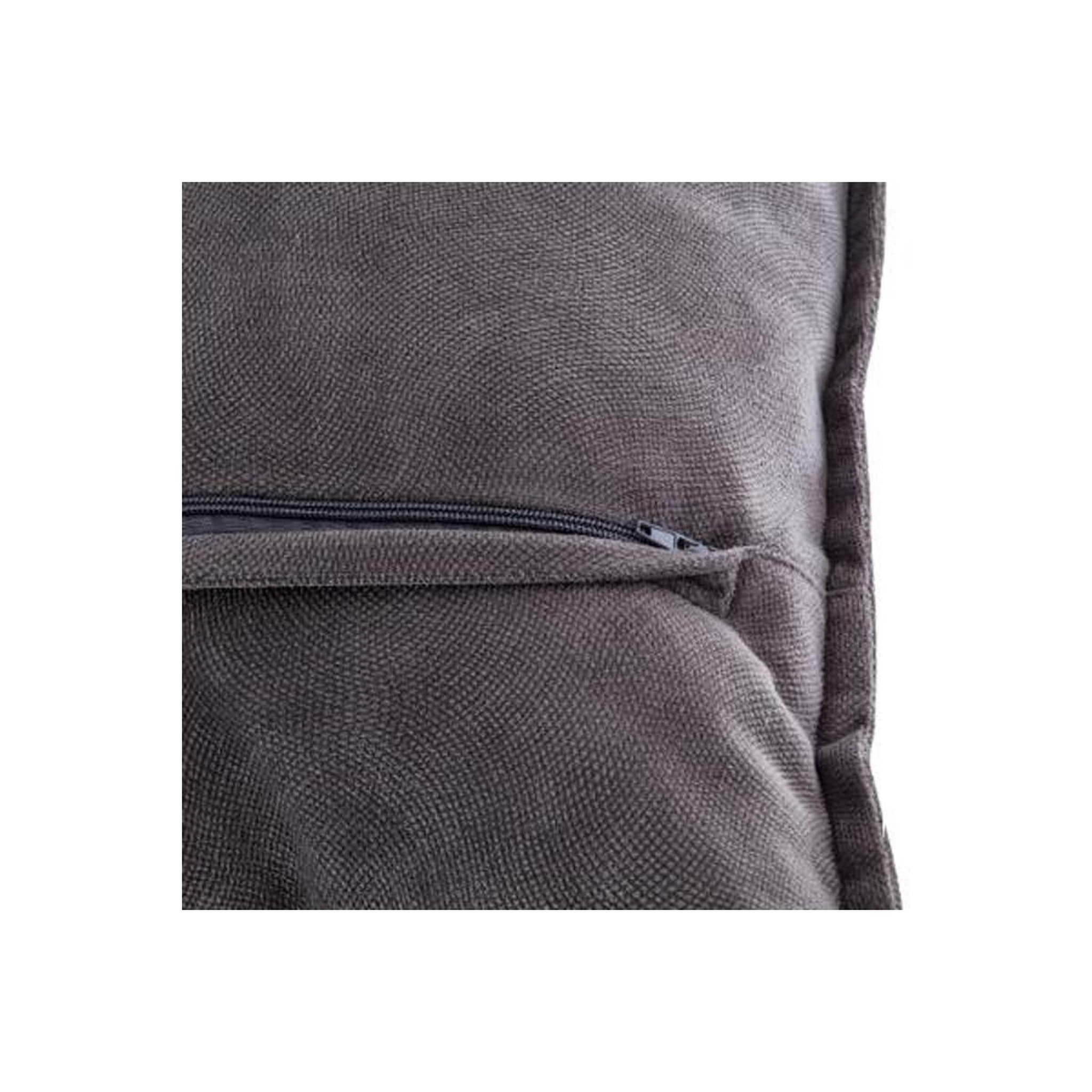 Voir la diapositive 4 : ATMOSPHERA Coussin déhoussable  lilou  50x30cm gris foncé