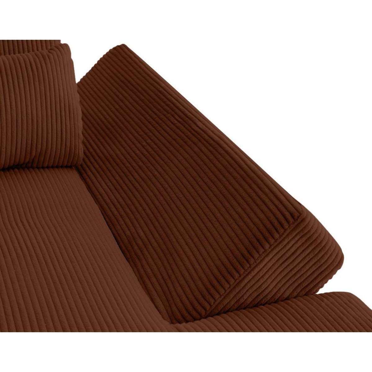 LISA DESIGN Vermont s - canapé panoramique d'angle gauche 7 places en velours côtelé