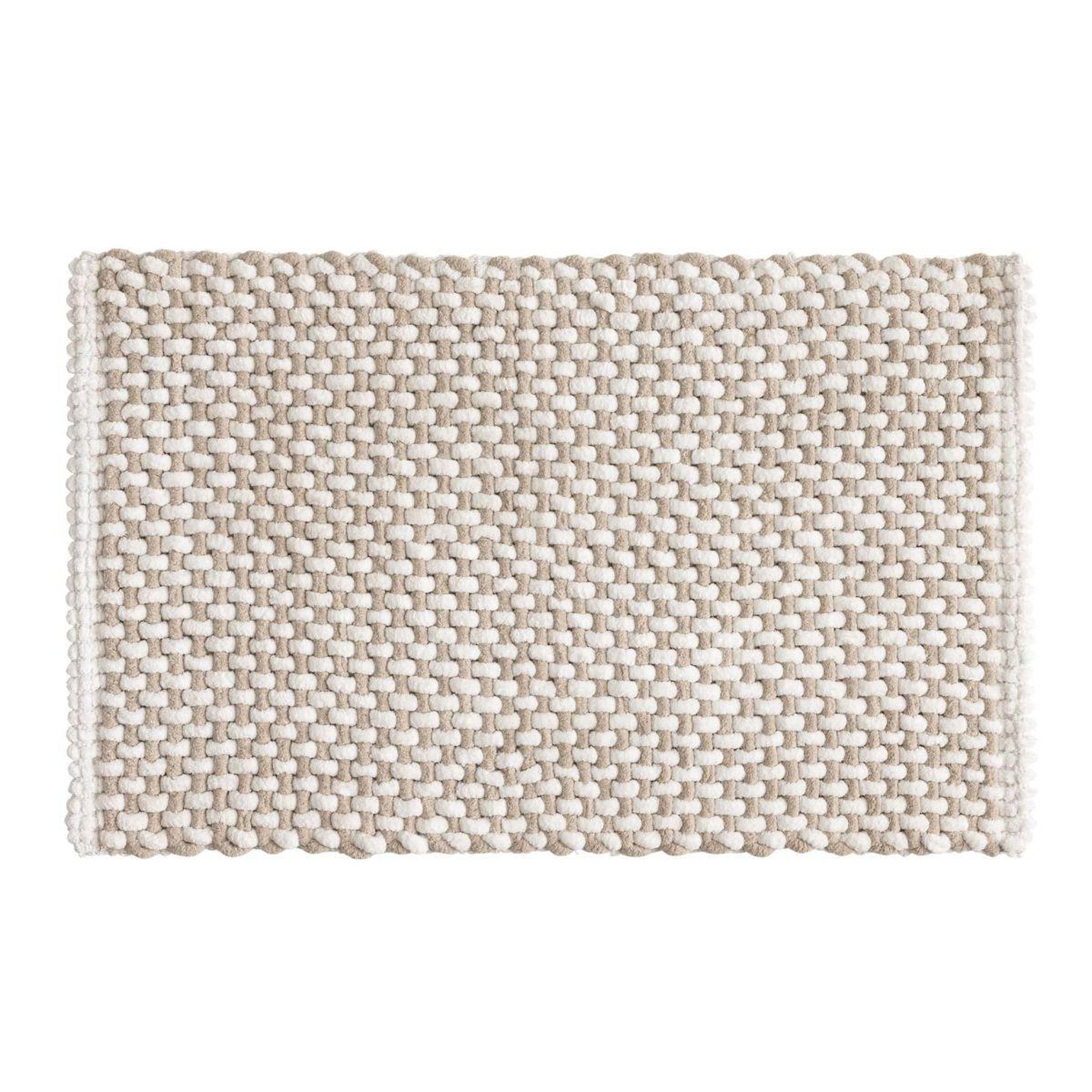 Douceur d'Intérieur Tapis de bain en chenille  rafael  50x80cm sable