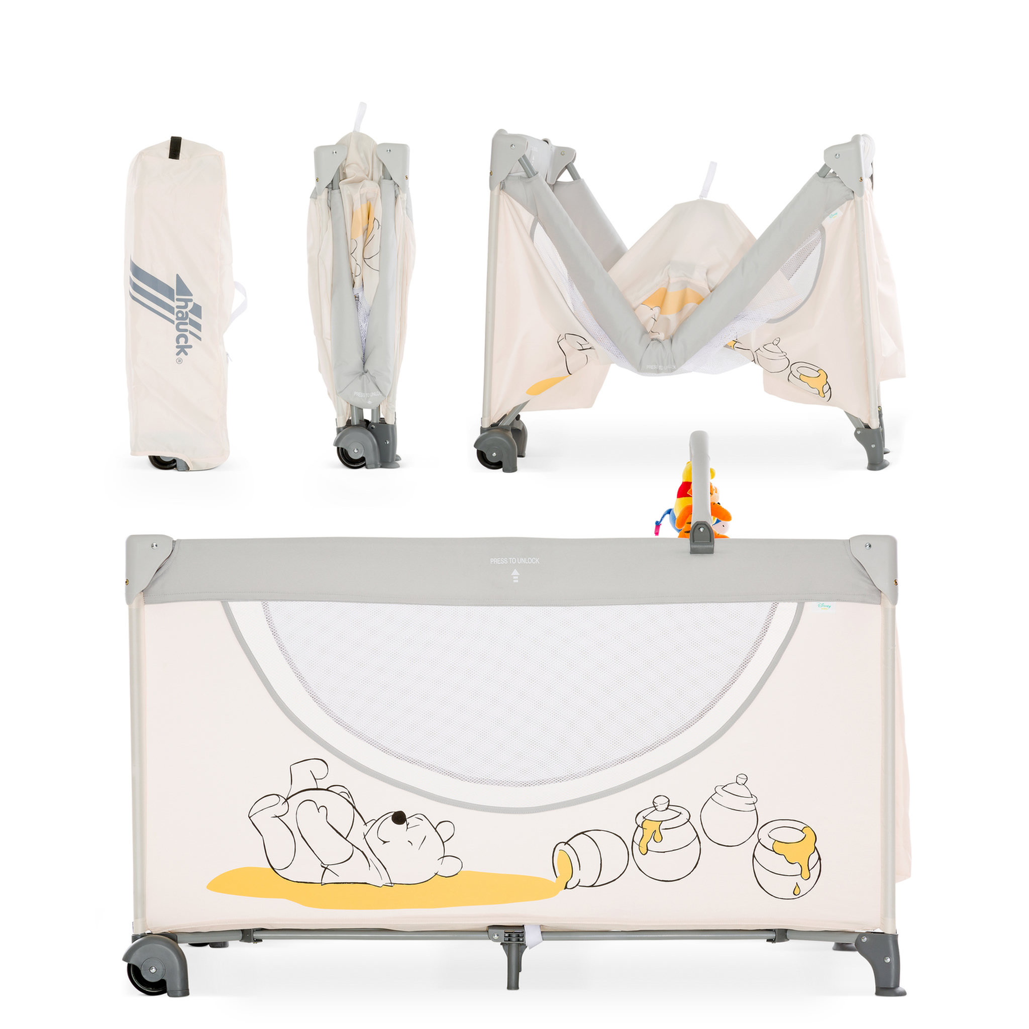 Voir la diapositive 4 : HAUCK Lit parapluie Dream N Play Go - Winnie l'ourson