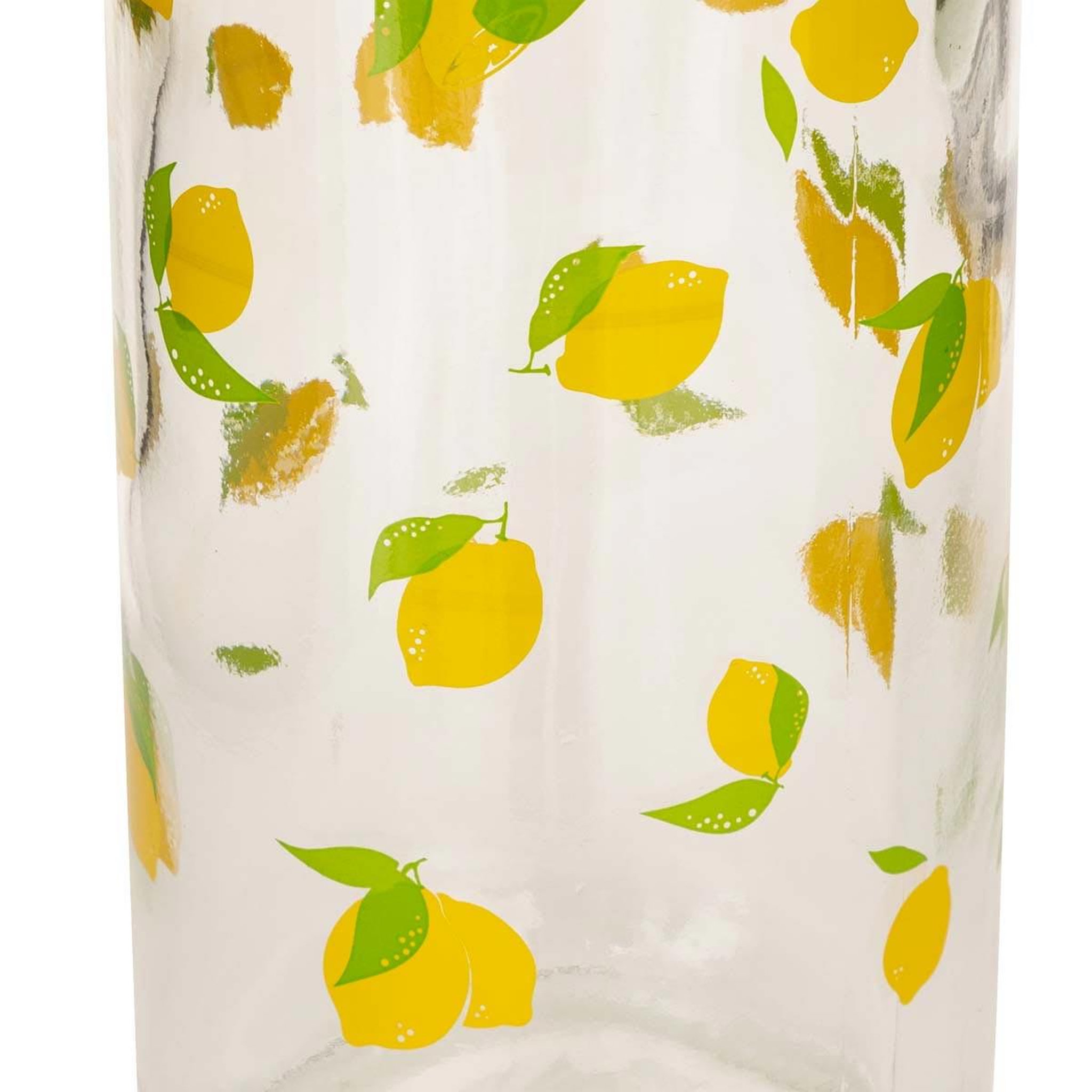 Voir la diapositive 3 : SECRET DE GOURMET Bouteille limonade en verre  citrons  1l transparent