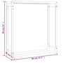 Voir la diapositive 6 : VIDAXL Portant de bois de chauffage Noir mat 80x28x86 cm Acier