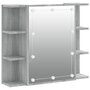 Voir la diapositive 2 : VIDAXL Armoire a miroir avec LED Sonoma gris 70x16,5x60 cm