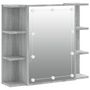 Voir la diapositive 2 : VIDAXL Armoire a miroir avec LED Sonoma gris 70x16,5x60 cm