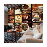 Paris Prix Papier Peint  Coffee Collage. Coloris disponibles : Multicolore