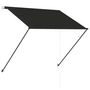 Voir la diapositive 4 : VIDAXL Auvent retractable avec LED 150x150 cm Anthracite