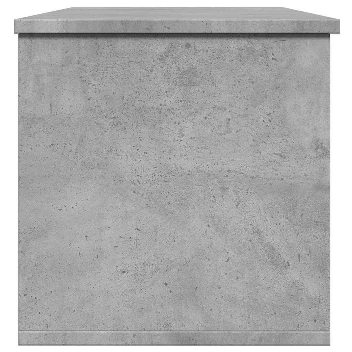 VIDAXL Boîte de rangement gris beton 102x35x35 cm bois d'ingenierie