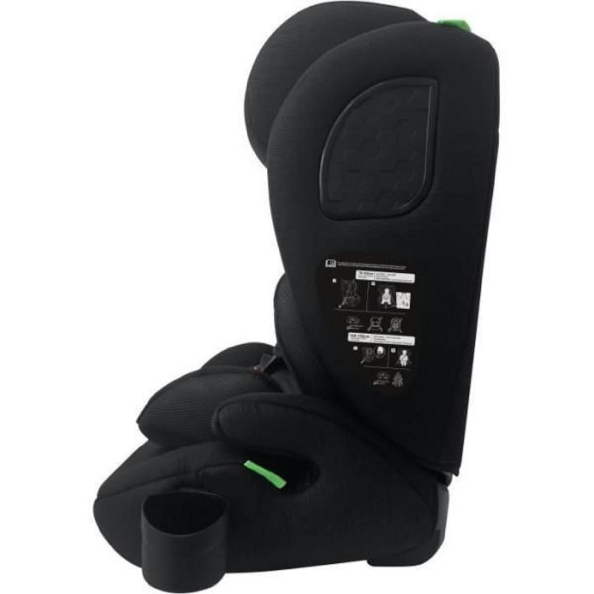 NANIA Siege Auto  ceinturé - NANIA - TORINO - Groupe 1/2/3 - I-size - Avec réducteur - Noir