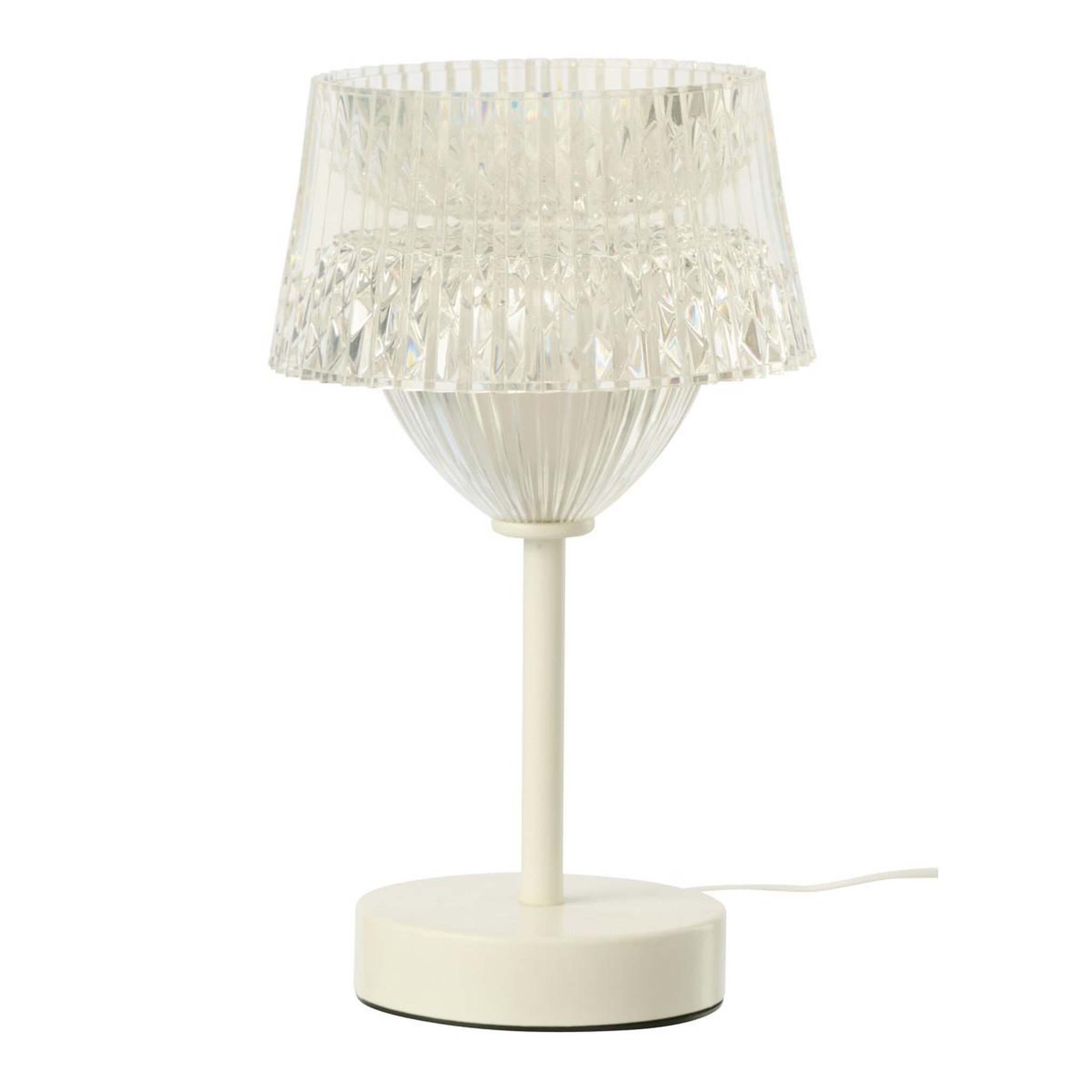 J-LINE Lampe à poser à led  touch  25cm blanc