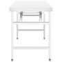 Voir la diapositive 3 : VIDAXL Table de travail pliable de cuisine 120x60x80 cm Inox