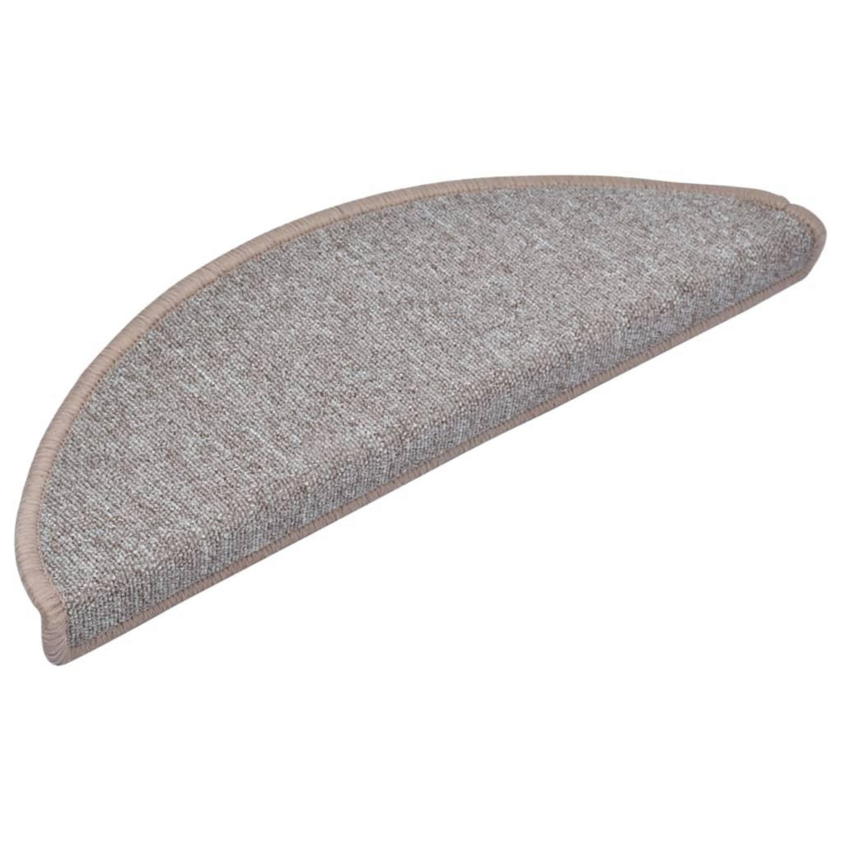 VIDAXL Tapis d'escalier 10 pcs 65x24x4 cm Marron clair