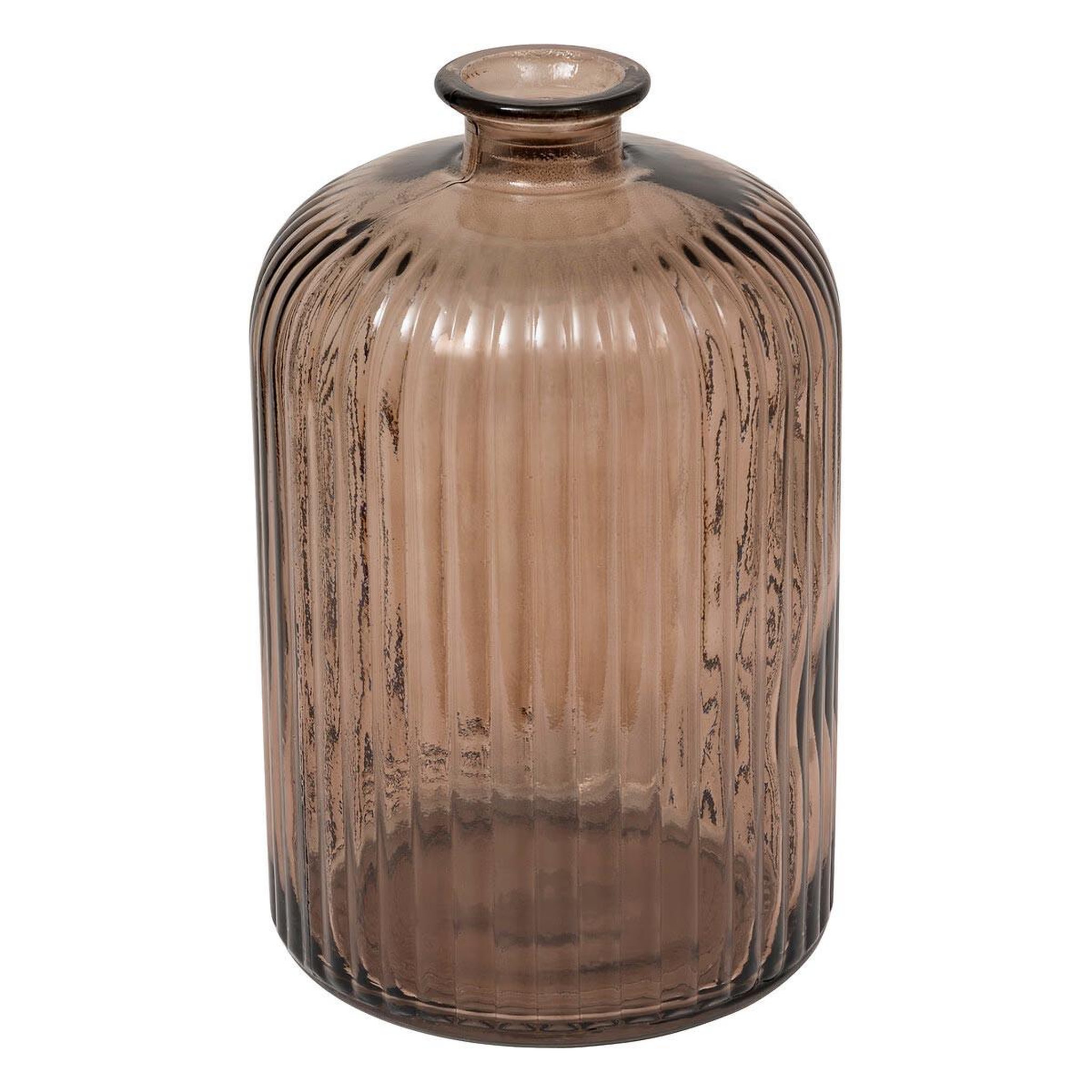 ATMOSPHERA Vase design en verre  luz  23cm marron