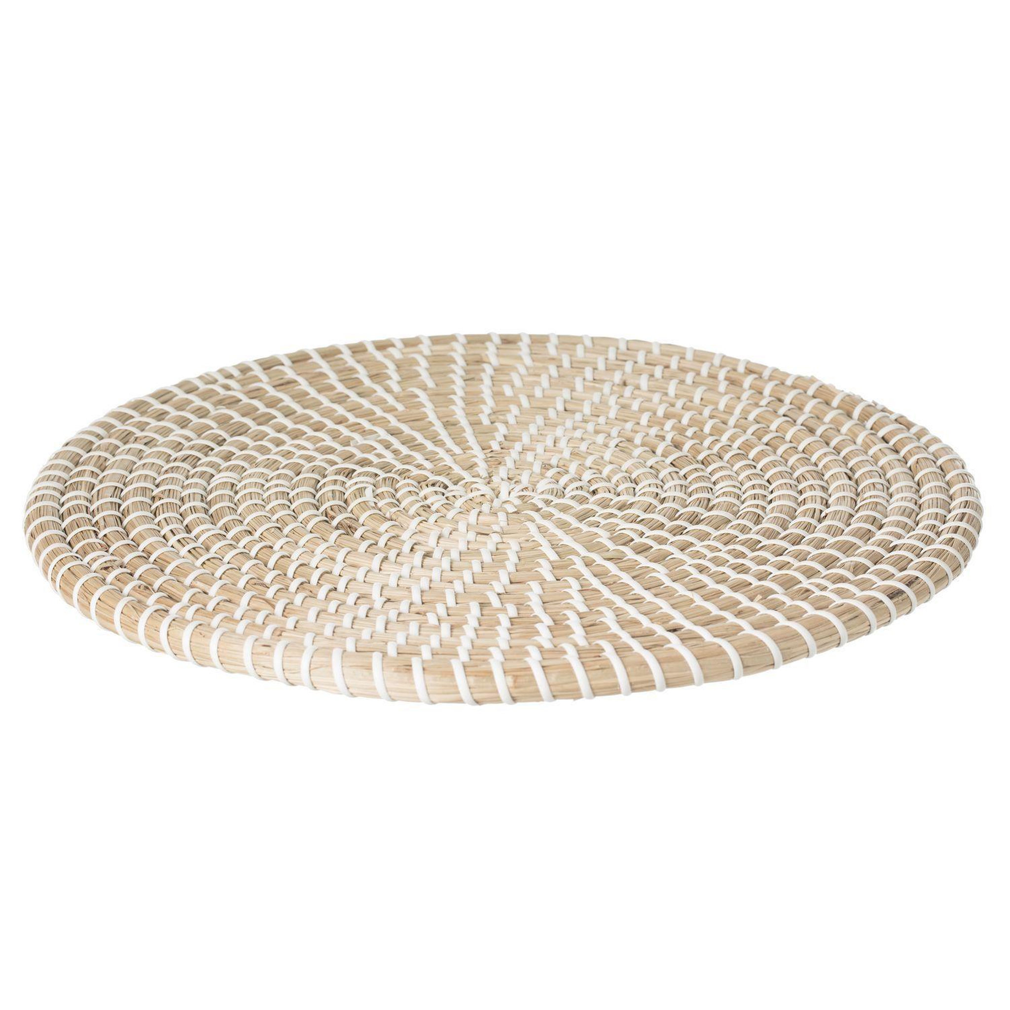 Voir la diapositive 4 : TOILINUX Lot de 2 sets de table en jute mood - diam. 35 cm - beige