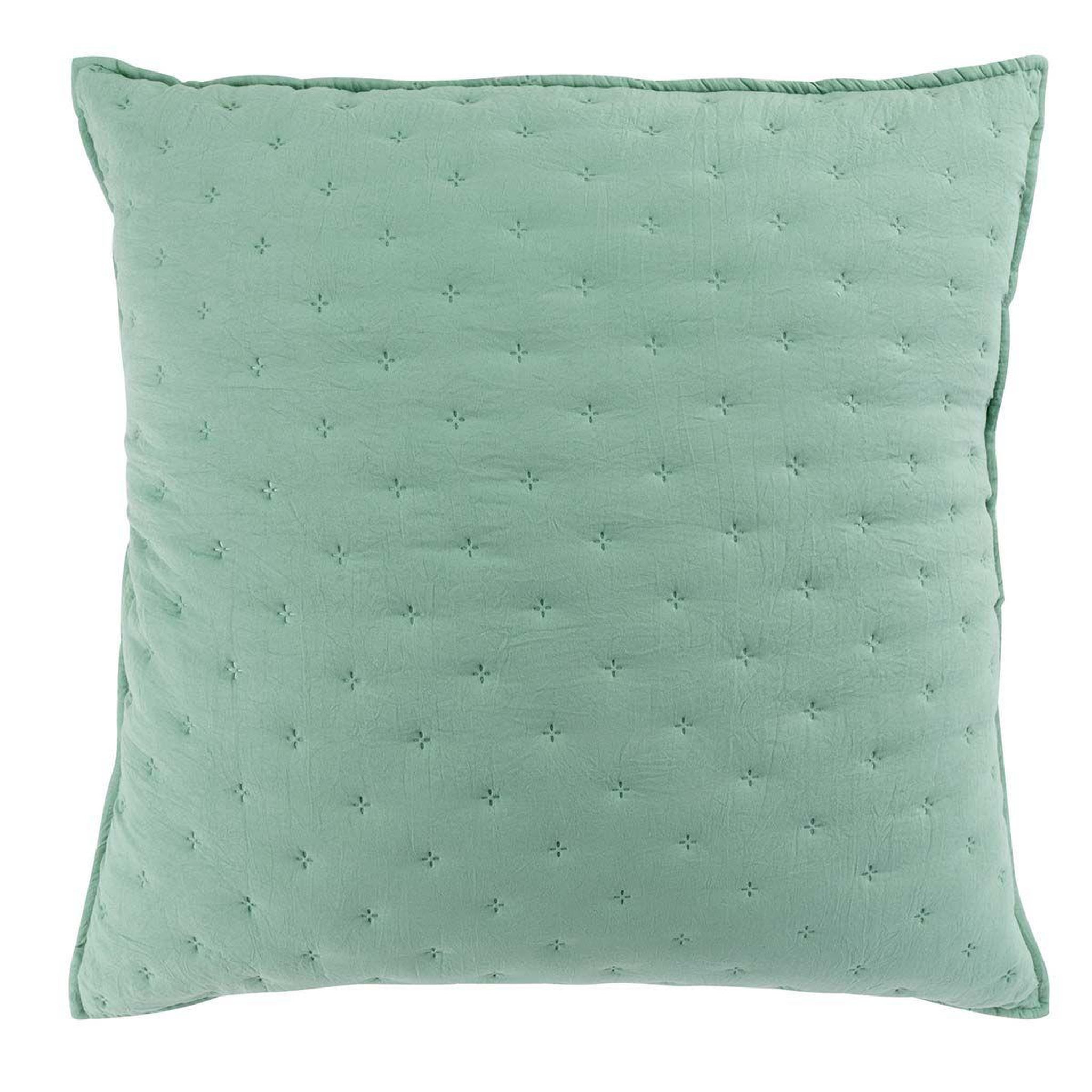 Douceur d'Intérieur Housse de coussin  mellow  60x60cm menthe & blanc
