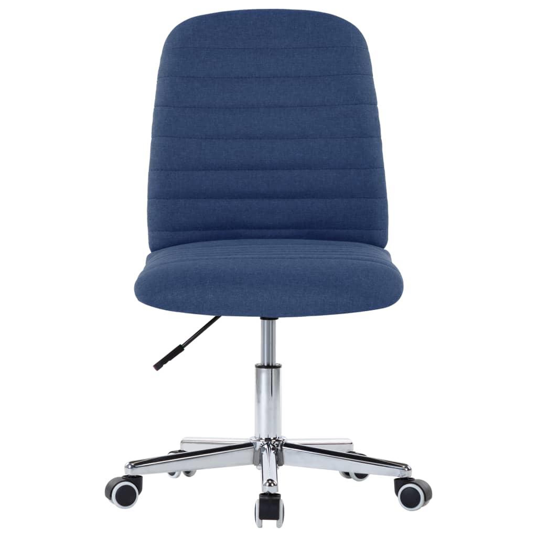 Voir la diapositive 4 : VIDAXL Chaises a manger lot de 4 bleu tissu