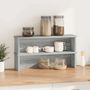 Voir la diapositive 2 : VIDAXL Étagères de cuisine empilables 2 pcs sonoma gris 50x15x16 cm