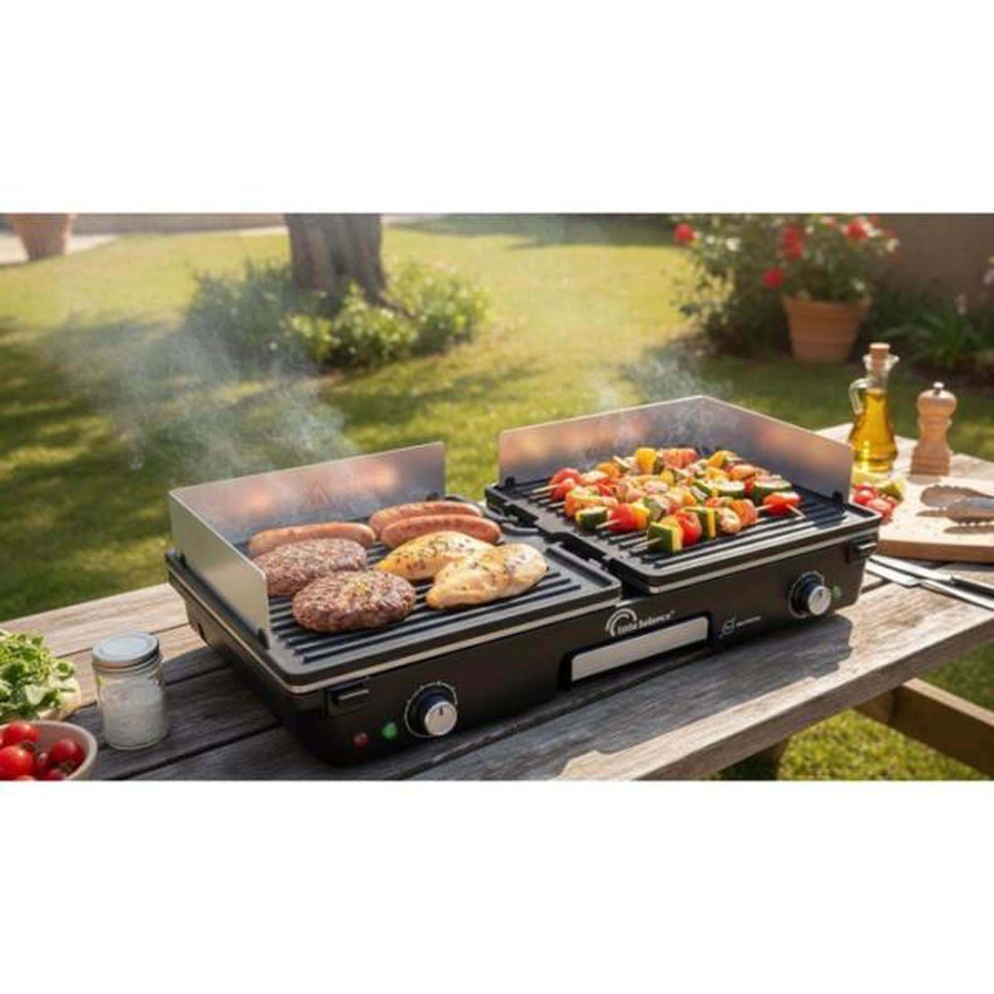 Voir la diapositive 4 : LITTLE BALANCE Plancha électrique 2000w 25 x 29 cm - 3066
